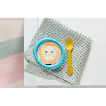 BABY born conjunto de alimentação – acessório de alimentação para bonecas com imagens de refeições ativadas por água