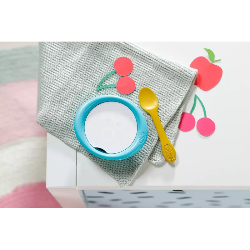BABY born conjunto de alimentação – acessório de alimentação para bonecas com imagens de refeições ativadas por água