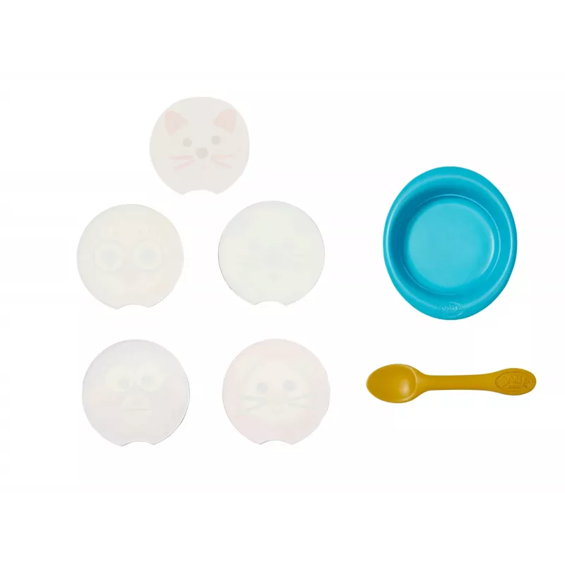 BABY born conjunto de alimentação – acessório de alimentação para bonecas com imagens de refeições ativadas por água