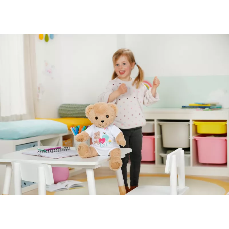 Peluche zapf creation BABY born Singing Teddy 837962 — urso de peluche cantor para bonecas