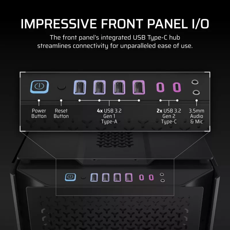 Caixa para PC CORSAIR – 9000D RGB Airflow Super Full-Tower