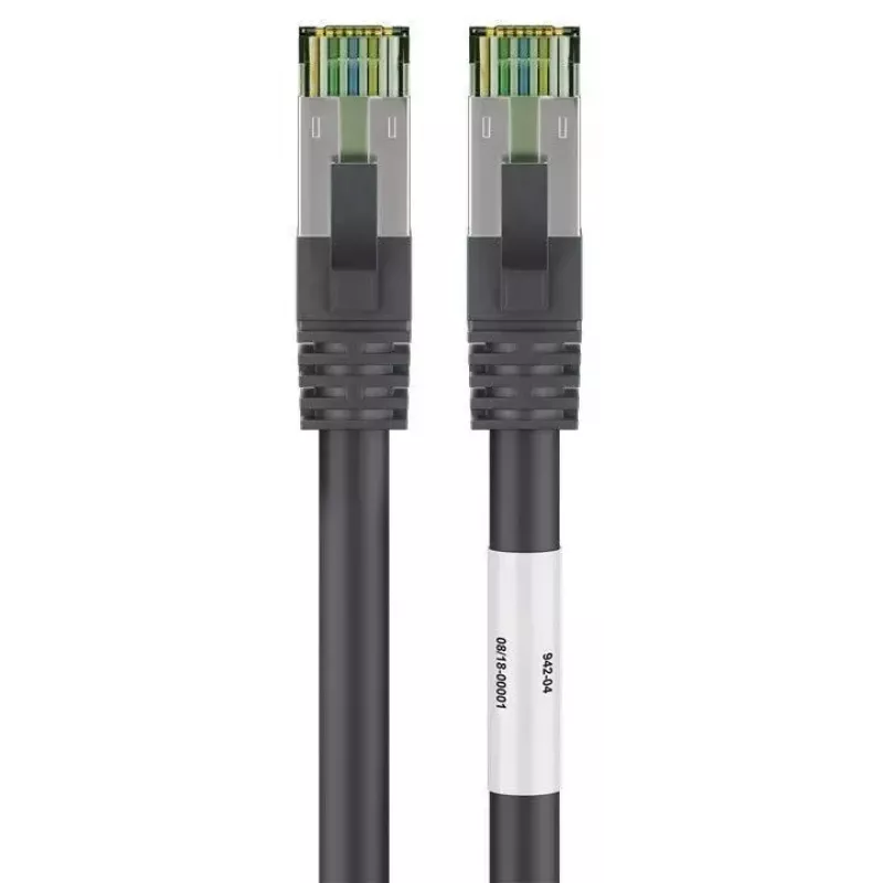 Cabo de rede Goobay CAT 8.1 cabo patch RJ-45 Cat8.1 5m preto