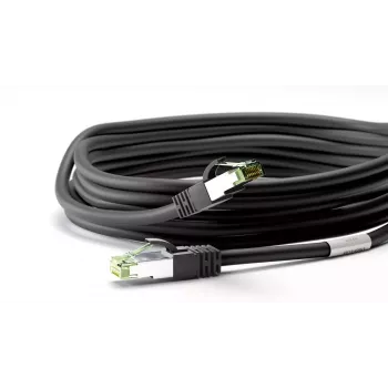 Cabo de rede Wentronic 66719 Cat8.1 S/FTP 0,25 m preto