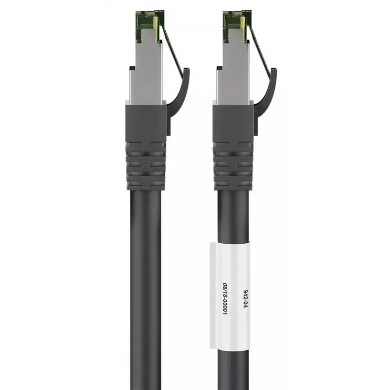 Cabo de rede Wentronic 66719 Cat8.1 S/FTP 0,25 m preto