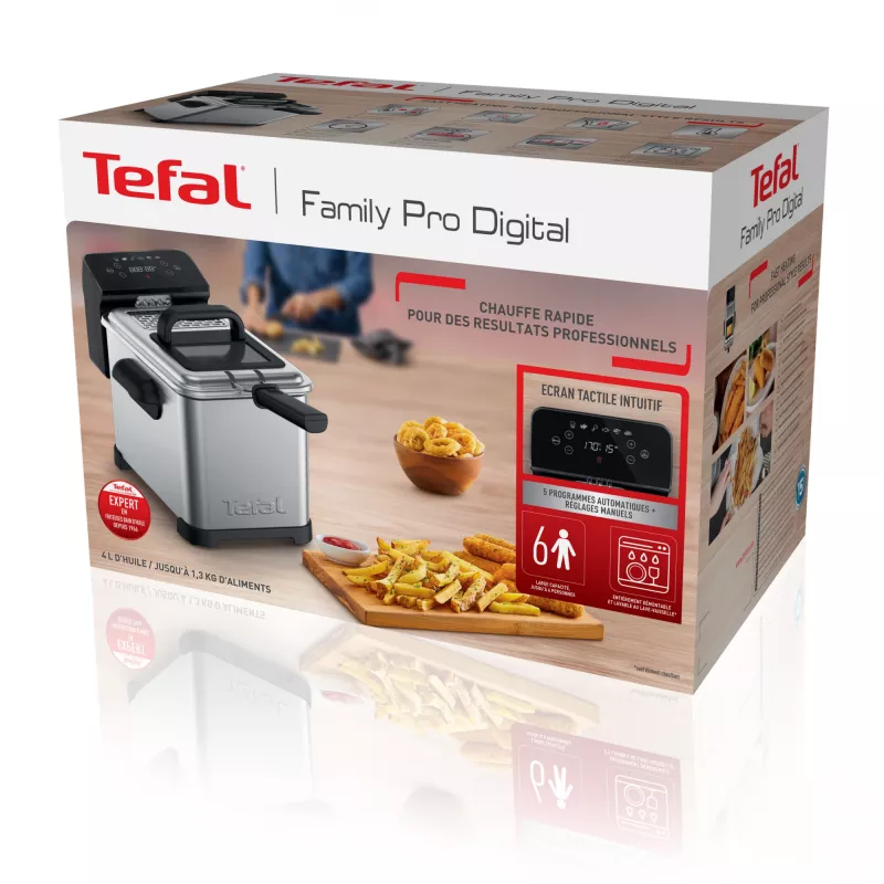 Tefal Family Pro FR507D fritadeira individual 4 L autónoma 2400 W aço inoxidável
