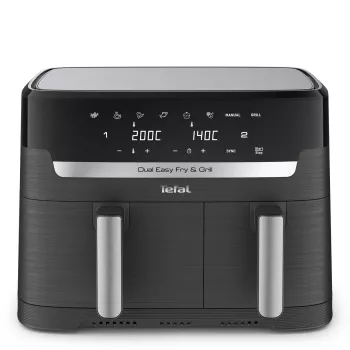 Tefal Dual Easy Fry & Grill EY905B fritadeira de ar quente dupla 8,3 L autónoma 2700 W cinzento