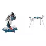 Bosch GTM 12 JL Professional + GTA 2600 0615990EU2 serra combinada de esquadria com mesa de trabalho, 1800 W, lâmina de 305 mm, azul/prateada