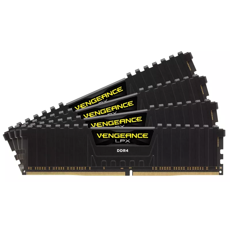Memória CORSAIR 16GB DDR4 2400MHz Unbuffered 16-16-16-39 Vengeance Low Profilex preto dissipador de calor