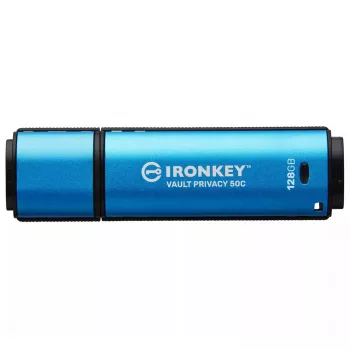 Kingston Technology IronKey 128GB USB-C Vault Privacy 50C AES-256 encriptado, FIPS 197