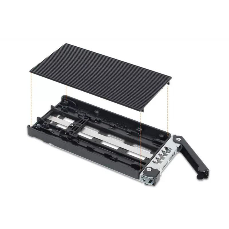 ICYDOCK Mobile Rack fechadura com chave miniSAS 1xM.2 NVMe para 1x3,5 polegadas baía de instalação