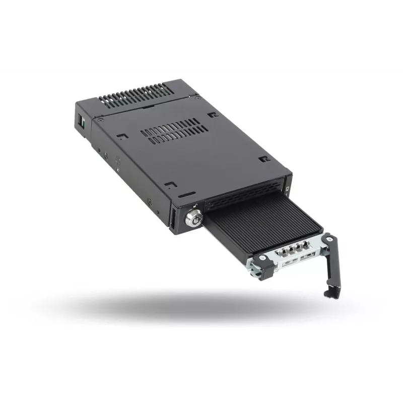 ICYDOCK Mobile Rack fechadura com chave miniSAS 1xM.2 NVMe para 1x3,5 polegadas baía de instalação