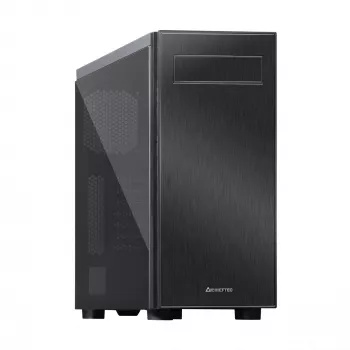 Caixa de computador Chieftec AL-02B-TG-OP torre preta