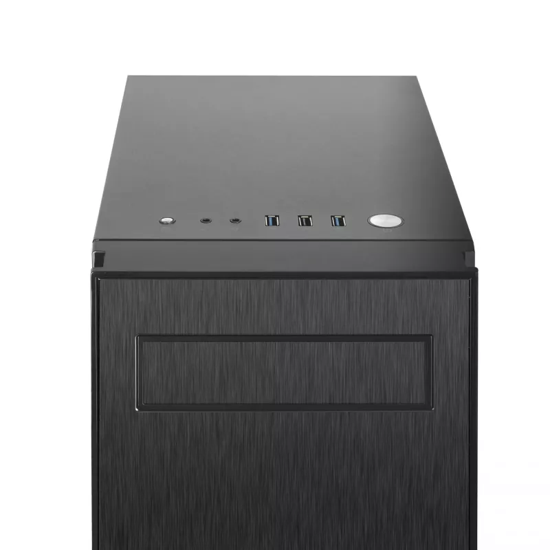 Caixa de computador Chieftec AL-02B-TG-OP torre preta