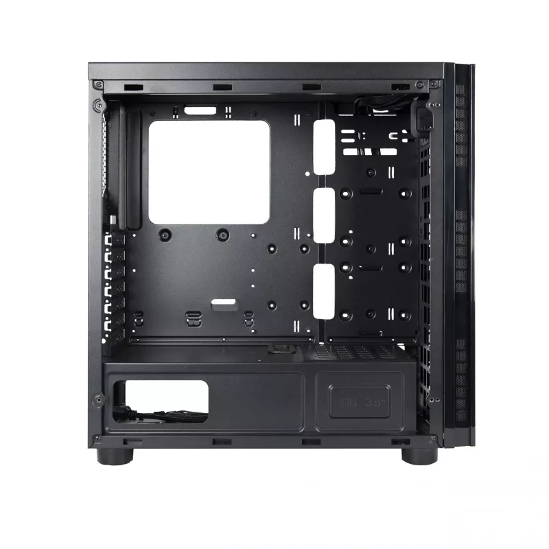 Caixa de computador Chieftec AL-02B-TG-OP torre preta