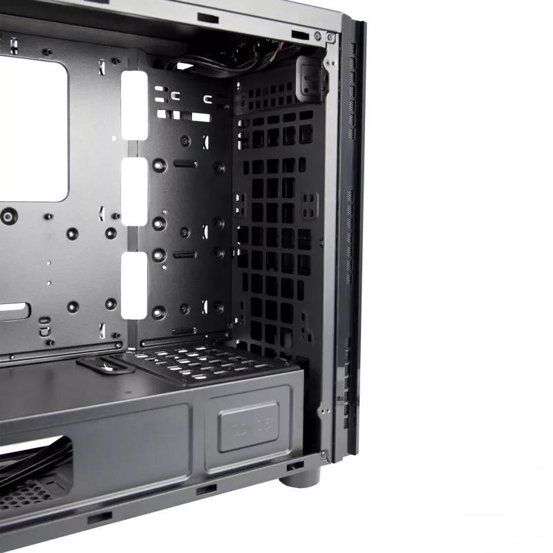 Caixa de computador Chieftec AL-02B-TG-OP torre preta