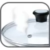 Tampa de frigideira Jamie Oliver, Ø 32cm transparente/aço inoxidável
