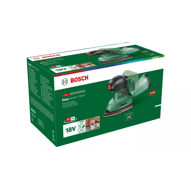 Lixadeira excêntrica sem fios Bosch EasySander 18V-8