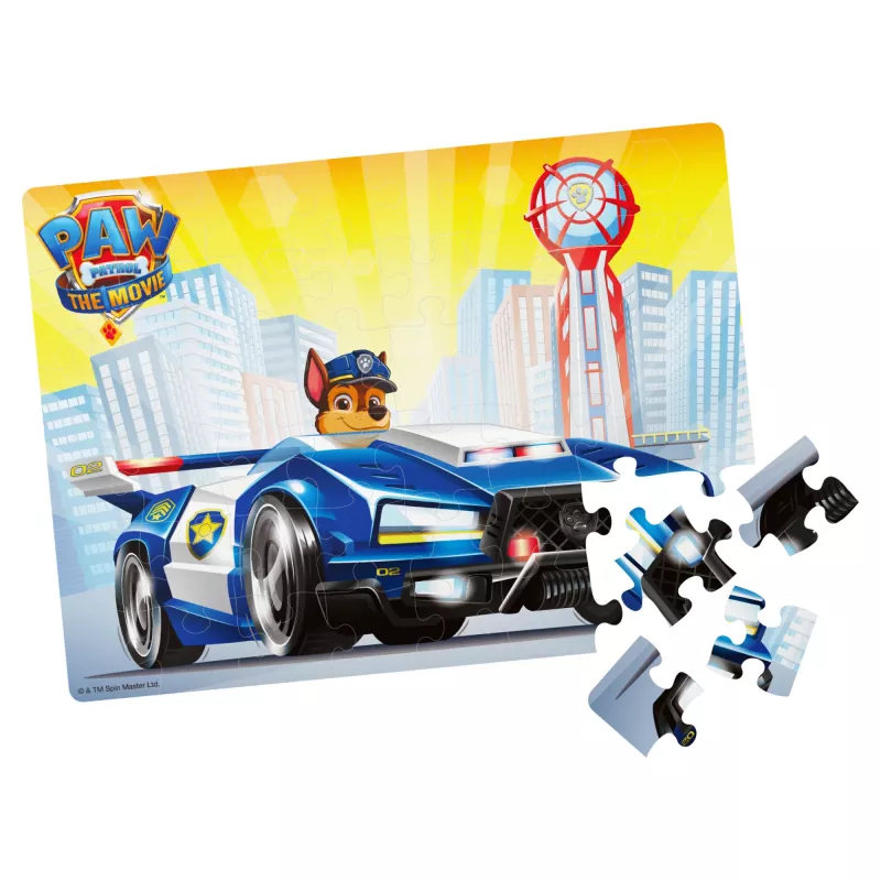 Jogos PAW Patrol O Filme, puzzle de 48 peças para crianças a partir de 4 anos, Chase