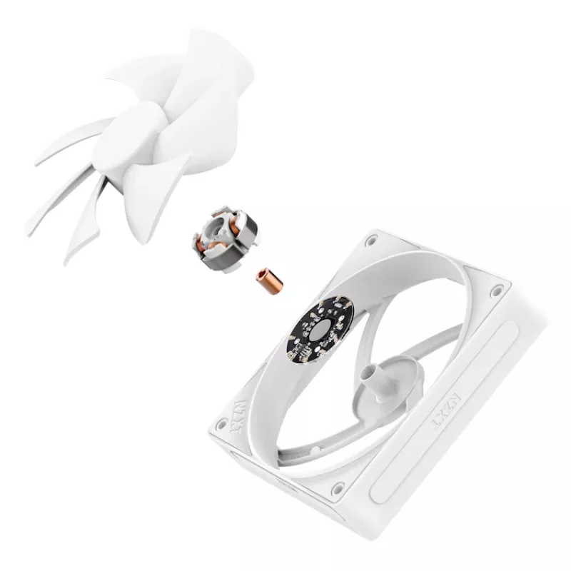 Ventoinha NZXT Cooling Fan F120p 120mm branca Static Pressure