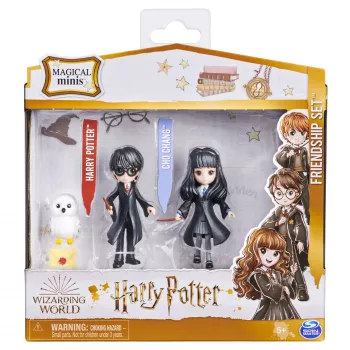 Wizarding World, Magical Minis Harry Potter e Cho Chang conjunto de amizade com criatura, brinquedo para crianças a partir de 5 anos
