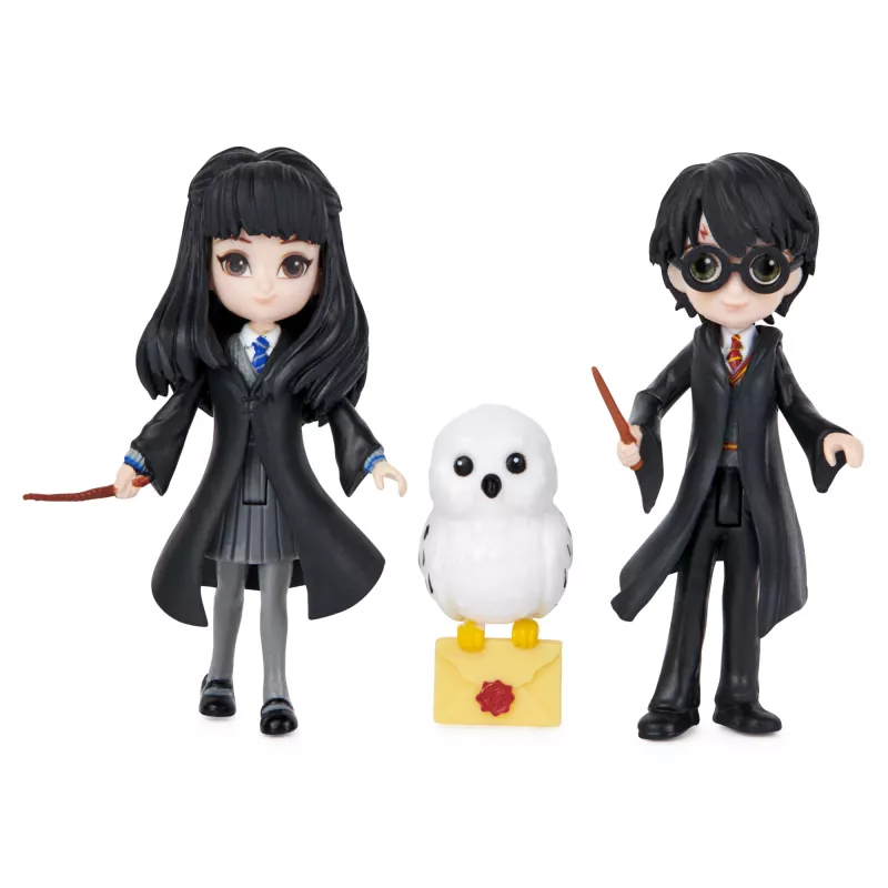 Wizarding World, Magical Minis Harry Potter e Cho Chang conjunto de amizade com criatura, brinquedo para crianças a partir de 5 anos