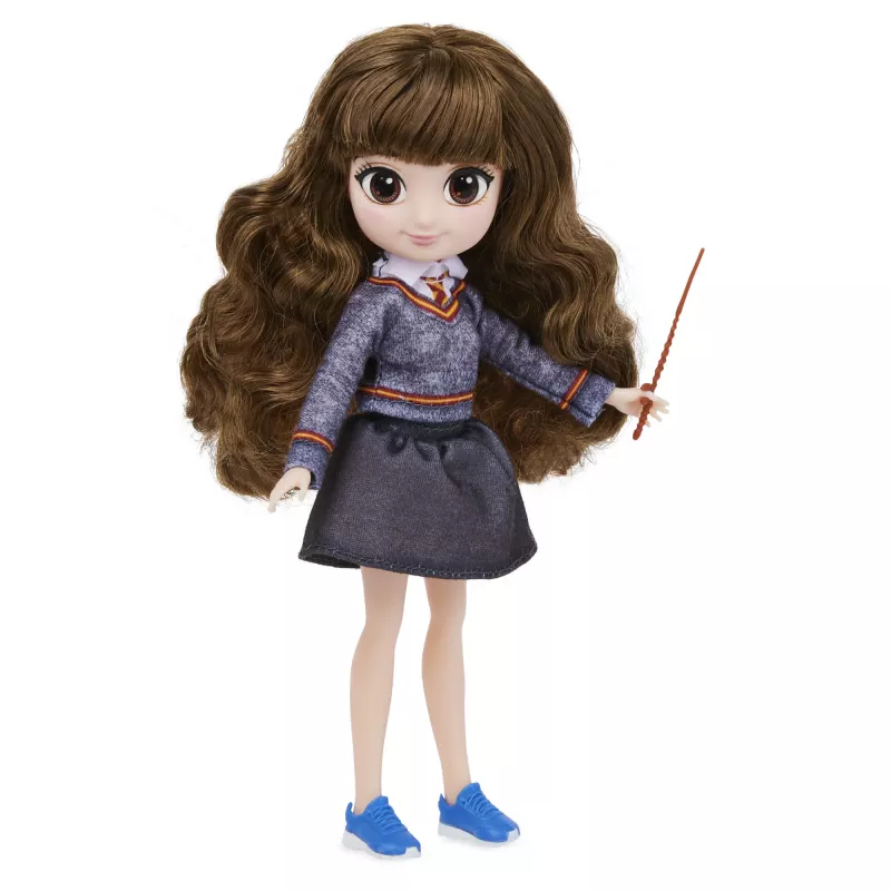 Wizarding World Harry Potter, conjunto de presente de boneca Brilliant Hermione Granger de 8 polegadas com 5 acessórios e 2 outfits, brinquedo para crianças a partir de 6 anos