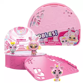 Zoobles, conjunto de jogo múltiplo Dance Studio e mala de arrumação com 3 figuras colecionáveis transformáveis exclusivas, brinquedo infantil para raparigas a partir de 5 anos
