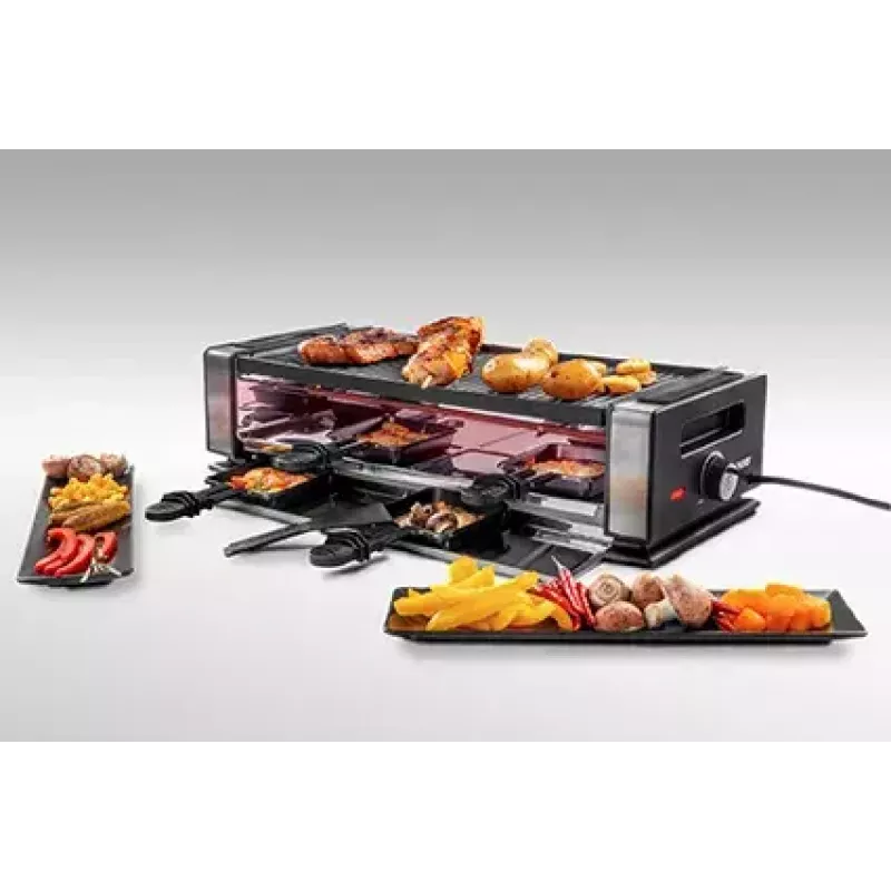 Unold 48730 grelhador raclette 8 pessoa(s) 1200 W preto, aço inoxidável