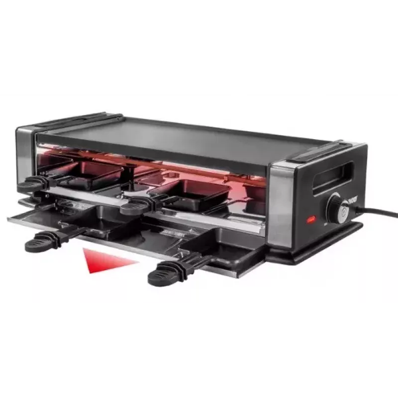 Unold 48730 grelhador raclette 8 pessoa(s) 1200 W preto, aço inoxidável