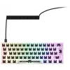 Teclado compacto 60% com fios Sharkoon SKILLER SGK50 S4 — layout QWERTZ, iluminação RGB, USB, cabo de 1,5 m, branco