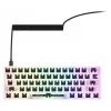 Teclado compacto 60% com fios Sharkoon SKILLER SGK50 S4 — layout QWERTZ, iluminação RGB, USB, cabo de 1,5 m, branco