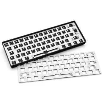 Teclado mecânico compacto 60% Sharkoon SKILLER SGK50 S4 — USB com fios, layout QWERTY alemão, retroiluminação RGB, cabo de 1,5 m, preto