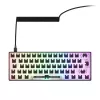 Teclado mecânico compacto 60% Sharkoon SKILLER SGK50 S4 — USB com fios, layout QWERTY alemão, retroiluminação RGB, cabo de 1,5 m, preto