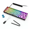 Teclado mecânico compacto 60% Sharkoon SKILLER SGK50 S4 — USB com fios, layout QWERTY alemão, retroiluminação RGB, cabo de 1,5 m, preto