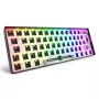 Teclado mecânico compacto 60% Sharkoon SKILLER SGK50 S4 — USB com fios, layout QWERTY alemão, retroiluminação RGB, cabo de 1,5 m, preto