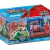 Conjunto armazém de carga Playmobil 70773 com rampa de carga e empilhador