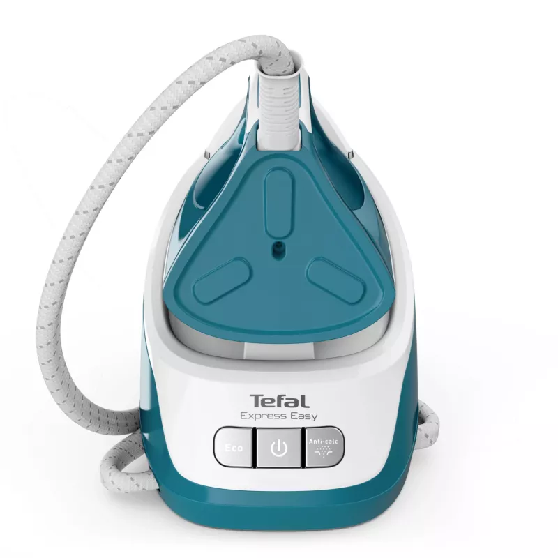 Tefal Express Easy SV6131E0 estação de engomar a vapor, 5,8 bar, 120 g/min, jato de vapor de 350 g/min, 1,7 l, desligamento automático, branco/turquesa