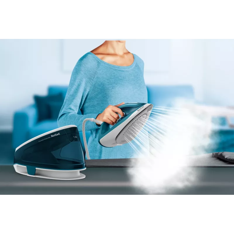 Ferro de engomar a vapor Tefal Express Essential SV6115 2200 W 1,4 L branco, cinzento