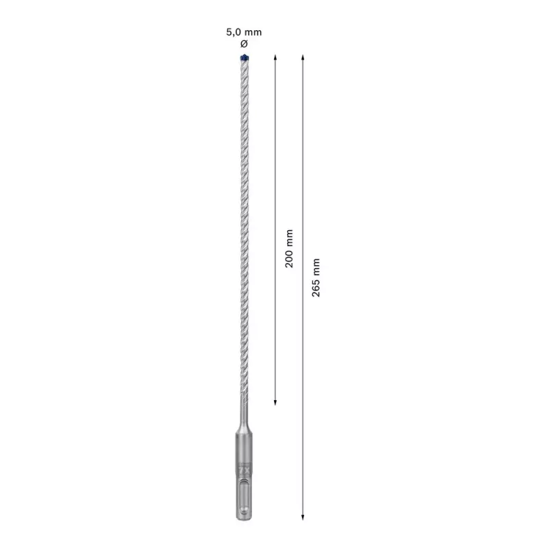 Broca Bosch SDS plus-7X 5 mm 265 mm