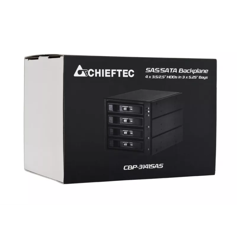 Chieftec CBP-3141SAS tampa para baía de unidade preto