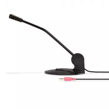 Lindy Microfone de secretária de áudio de 3,5mm, microfone de conferência, 54 dB, 30 - 10000 Hz, 0.5 %, 2200 Ω, unidirecional