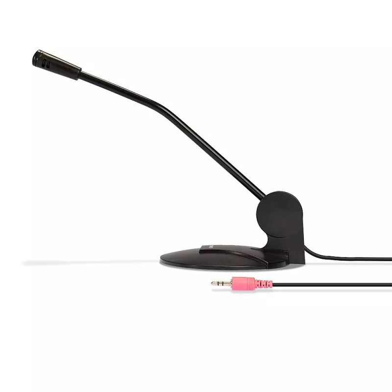 Lindy 20440 microfone de secretária áudio 3,5 mm, microfone de conferência, 30 Hz - 10 kHz, com fio, preto