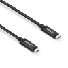 Lindy 5m Cabo USB 3.2 Gen 2 C/C ativo, 5 m, USB C, USB C, USB 3.2 Gen 2 (3.1 Gen 2), 10 Gbit/s, Preto