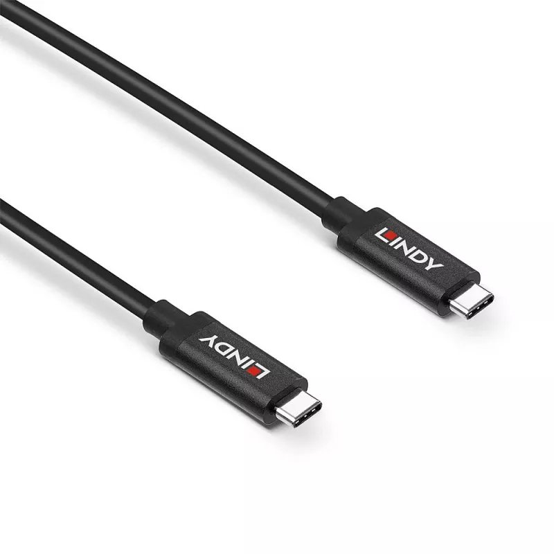 Lindy 5m Cabo USB 3.2 Gen 2 C/C ativo, 5 m, USB C, USB C, USB 3.2 Gen 2 (3.1 Gen 2), 10 Gbit/s, Preto
