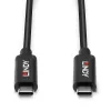 Lindy 5m Cabo USB 3.2 Gen 2 C/C ativo, 5 m, USB C, USB C, USB 3.2 Gen 2 (3.1 Gen 2), 10 Gbit/s, Preto
