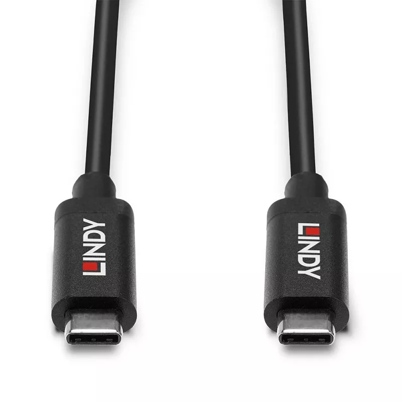 Lindy 5m Cabo USB 3.2 Gen 2 C/C ativo, 5 m, USB C, USB C, USB 3.2 Gen 2 (3.1 Gen 2), 10 Gbit/s, Preto