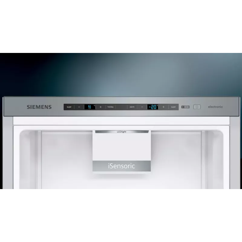 Siemens iQ500 KG39EAICA Combinado frigorífico-congelador Independente 343 L Prateado