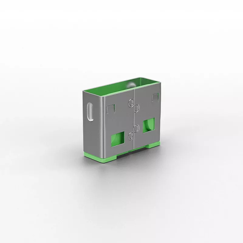 Lindy Bloqueador de porta USB (sem chave) – Embalagem de 10, Código de cor: Verde
