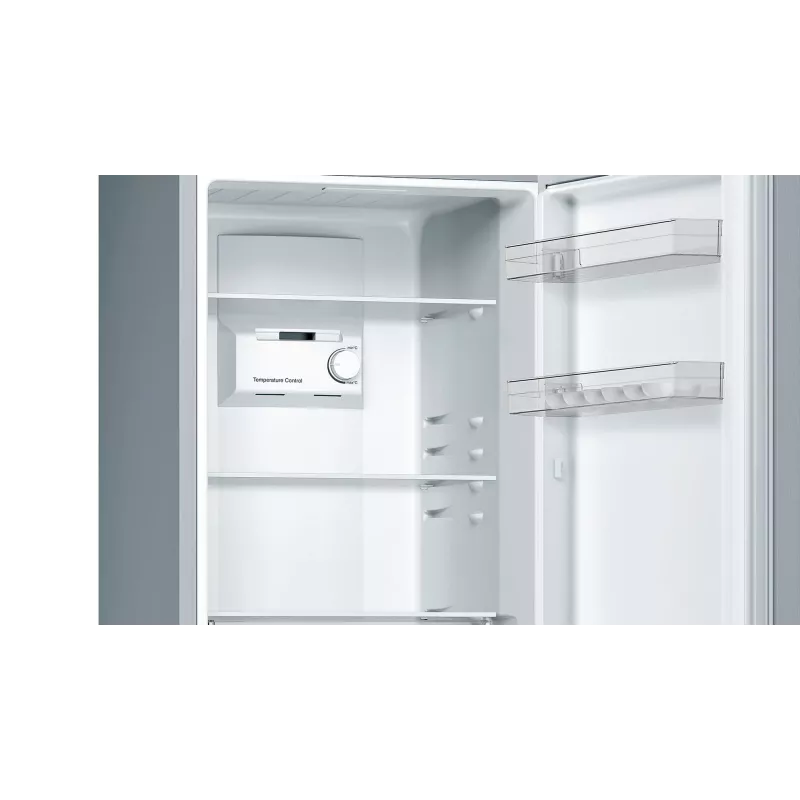 Bosch Serie 2 KGN33NLEB frigorífico combinado, de livre instalação, 279 l, No Frost, E, aço inoxidável