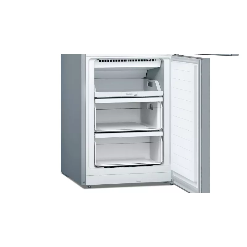 Bosch Serie 2 KGN33NLEB frigorífico combinado, de livre instalação, 279 l, No Frost, E, aço inoxidável